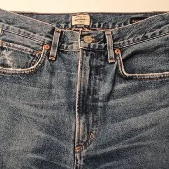 Citizens of Humanity Dree Crop High Rise Slim Straight Jeans Size 25/2 Cotton - Picture 4 of 6